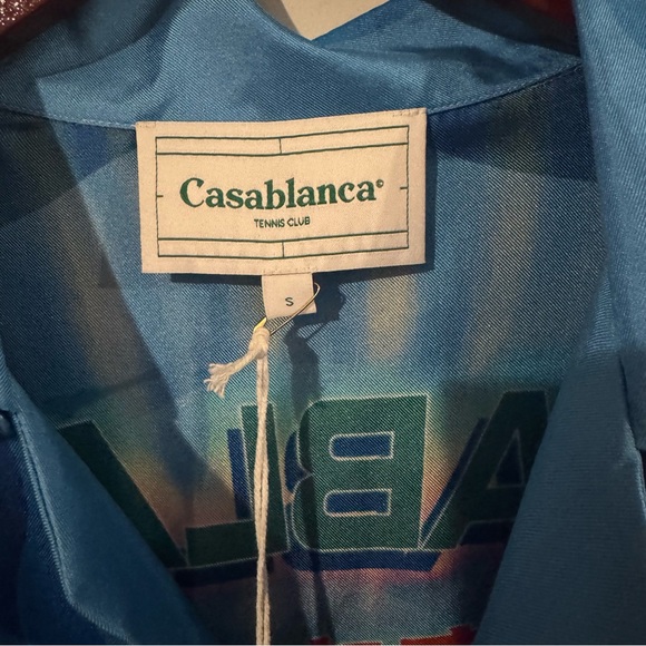 Casablanca Tokyo Nights Long Sleeve Cuban Collar Shirt in Multi - Picture 14 of 16